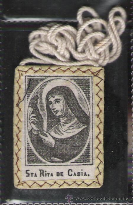 Military Antiques: ESCAPULARIO SE UTILIZO COMO DETENTE DURANTE LA GUERRA MUY ANTIGUO ORIGINAL