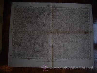 Military Antiques: DOS MAPAS DE CHINCHON E : 50000 EJERCITOS REPUBLICANO Y NACIONAL