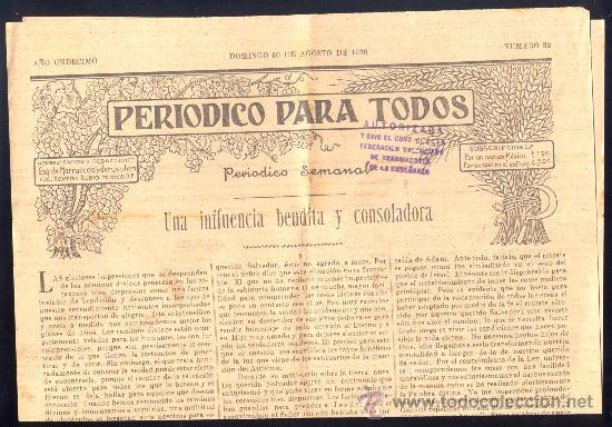 Militaria: A&Ntilde;O 1936.- PERI&Oacute;DICO PARA TODOS. SEMANAL.