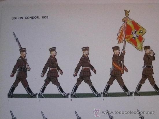 Militaria: COLECCION 40 LAMINAS UNIFORMES GUERRA CIVIL ESPA&Ntilde;OLA  LEGION CONDOR, REGULARES.....