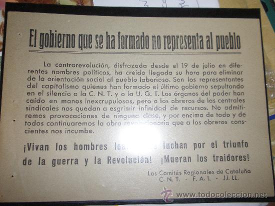 Military Antiques: Folleto Guerra Civil. CNT_FAI_JJLL