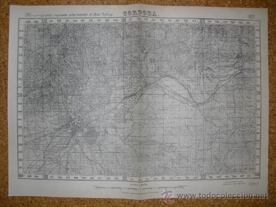 Military Antiques: MAYO 1938 GUERRA CIVIL MAPA DE CORDOBA EDICION ESPECIAL EN MADRID E 1:50000 &Uacute;NICO