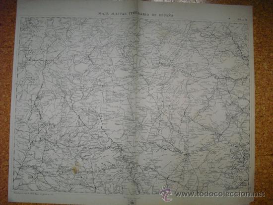 Military Antiques: 1937  GUERRA CIVIL  MAPA  MILITAR ITINERARIO  HOJA 76 ALHAMA CARAVACA HUESCAR LORCA