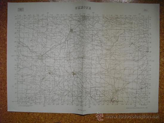 Militaria: 1938 GUERRA CIVIL MAPA DE CHESTE EJERCITO REPUBLICANO
