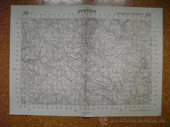 Military Antiques: 1938  GUERRA CIVIL  MAPA DE FUENTES EJERCITO REPUBLICANO REILLO CA&Ntilde;ADA DEL HOYO