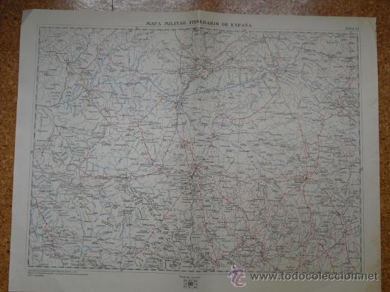 Militaria: 1936  GUERRA CIVIL  MAPA  MILITAR ITINERARIO  HOJA 53  CACERES ALBUQUERQUE ALMARAZ TRUJILLO