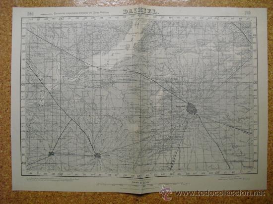 Military Antiques: OCTUBRE 1938 GUERRA CIVIL MAPA DE DAIMIEL EDICION ESPECIAL EN MADRID E 1:50000