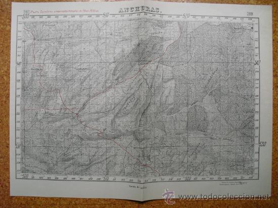 Military Antiques: ENERO 1938 GUERRA CIVIL MAPA DE ANCHURAS EDICION ESPECIAL EN MADRID 1:50000 &Uacute;NICO