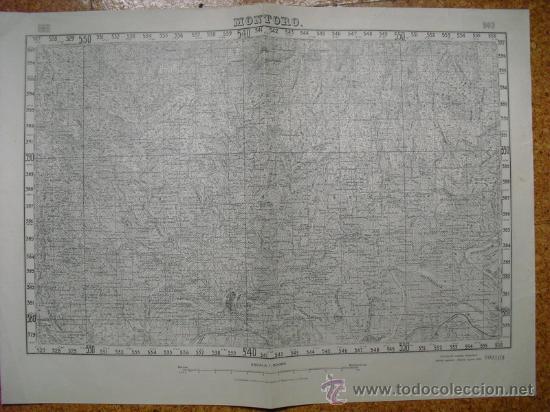 Military Antiques: AGOSTO 1938 GUERRA CIVIL MAPA DE MONTORO EDICION ESPECIAL EN MADRID E 1:50000