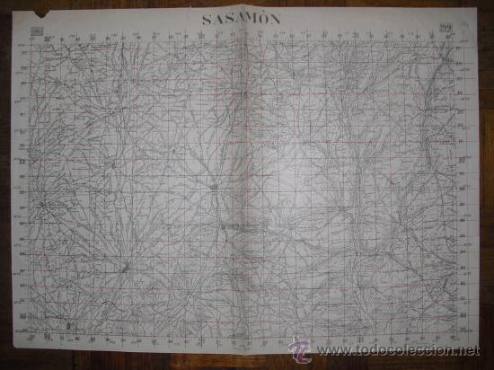 Military Antiques: JUNIO 1937 GUERRA CIVIL MAPA DE SASAMON EDICION ESPECIAL EN MADRID E 1:50000