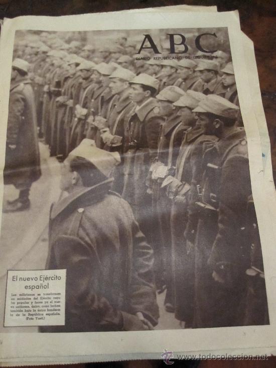 Military Antiques: ABC, PERI&Oacute;DICO REPUBLICANO DE IZQUIERDAS: 11-3-1937: EL NUEVO EJ&Eacute;RCITO ESPA&Ntilde;OL.