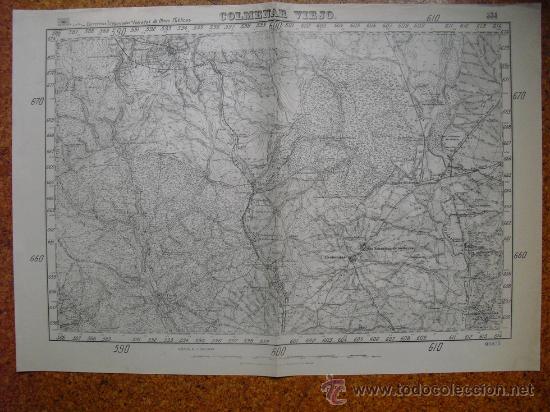 Military Antiques: GUERRA CIVIL MAPA DE COLMENAR VIEJO EJERCITO REPUBLICANO E 1:50000