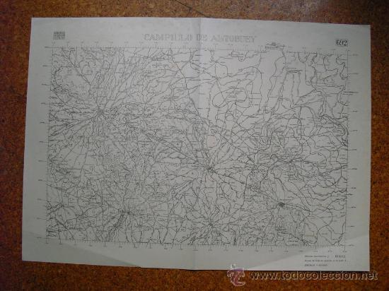 Militaria: GUERRA CIVIL MAPA DE CAMPILLO DE ALTOBUEY EJERCITO REPUBLICANO E 1:50000