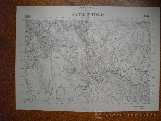Militaria: GUERRA CIVIL MAPA DE SANTA QUITERIA EJERCITO REPUBLICANO E 1:50000