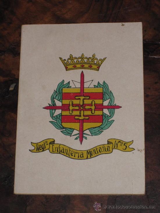 Militaria: REGIMIENTO N&ordm; 5, INFANTER&Iacute;A, MONTA&Ntilde;A: ARENGA PARA SOLDADO CON HIMNOS DEL REGIMIENTO,FALANGE C.&acute;30-40