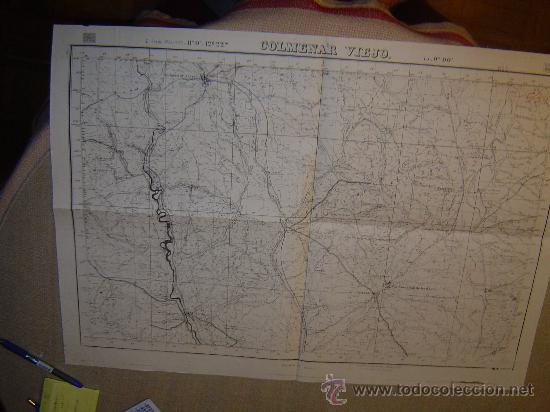 Militaria: GUERRA CIVIL MAPAS DE LOS EJERCITOS REPUBLICANO Y NACIONAL DE COLMENAR VIEJO E 1: 50000