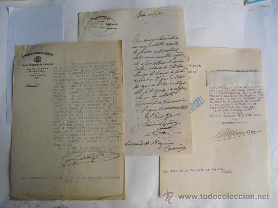 Military Antiques: 1937  TRES ESCRITOS SOBRE INCIDENCIAS RELATIVAS A UN OMNIBUS SAUER