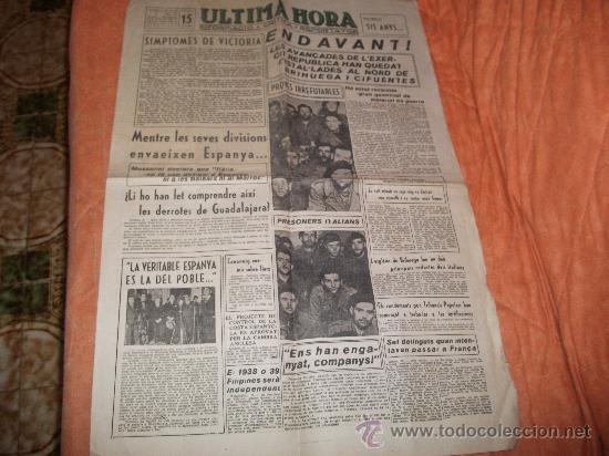 Militaria: Periodico Ultima Hora ENDAVANT