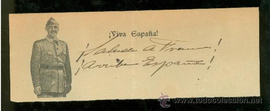 Militaria: MEMBRETE GUERRA CIVIL.