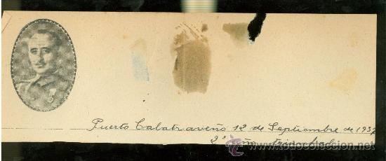 Militaria: MEMBRETE DE GUERRA CIVIL.