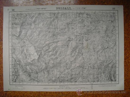 Military Antiques: GUERRA CIVIL MAPA DE FORCALL EJERCITO NACIONAL E 1:50000
