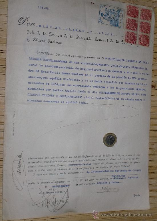 Militaria: Documento de guerra civil - Foto 1