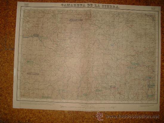 Militaria: MAPA REPUBLICANO DE CAMARENA DE LA SIERRA  1:50000