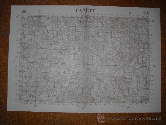 Militaria: 1938 GUERRA CIVIL MAPA DEL EJERCITO REPUBLICANO CA&Ntilde;ETE 1:50000