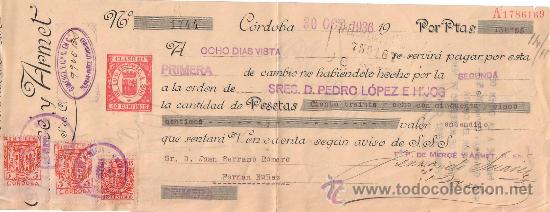 Militaria: LETRA 1936 MERCE Y ARMET CON TRES SELLOS PRO BENEFICENCIA CORDOBA