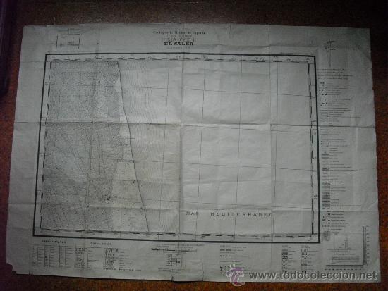 Militaria: 1937 GUERRA CIVIL  HOJA 722-II  NO DEL PLANO DIRECTOR E 1:10.000  EL SALER