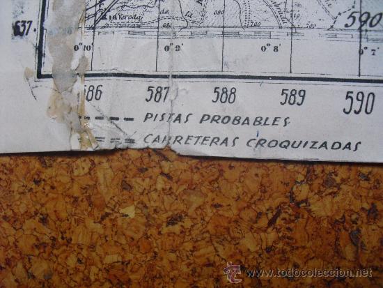Militaria: MAPA DE MADRID DEL EJERCITO NACIONAL COPIA MODIFICADA DE UN MAPA DEL EJERCITO REPUBLICANO - Foto 3