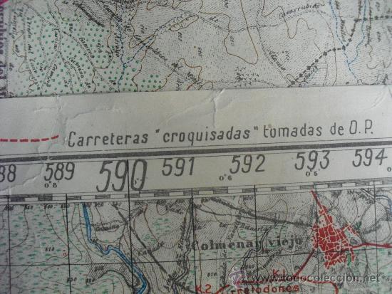 Militaria: MAPA DE MADRID DEL EJERCITO NACIONAL COPIA MODIFICADA DE UN MAPA DEL EJERCITO REPUBLICANO - Foto 4
