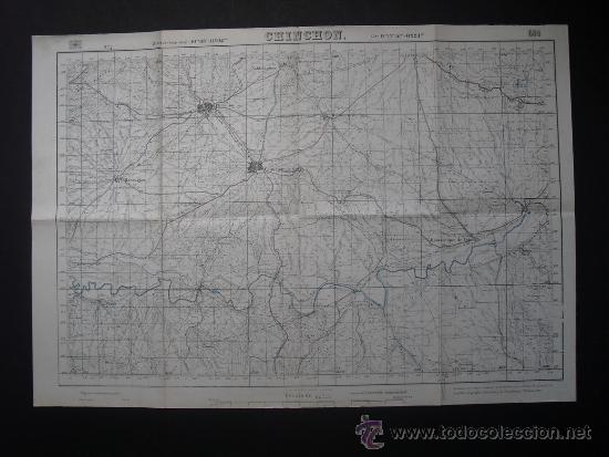 Militaria: DOS MAPAS DE CHINCHON E : 50000 EJERCITOS REPUBLICANO Y NACIONAL - Foto 2
