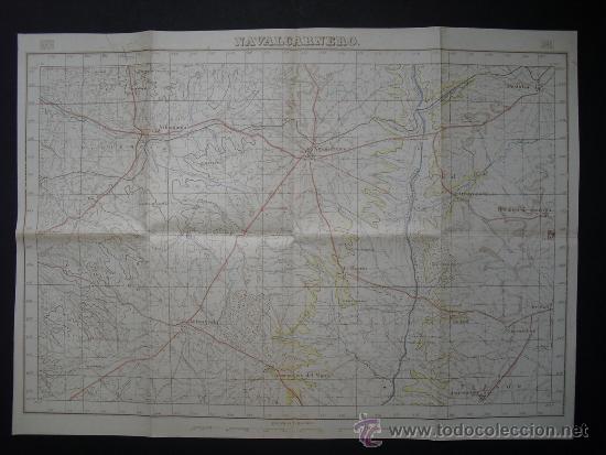 Militaria: MAPA DE NAVALCARNERO 1/50000 DEL EJERCITO NACIONAL REDIBUJADO A PARTIR DE MAPA