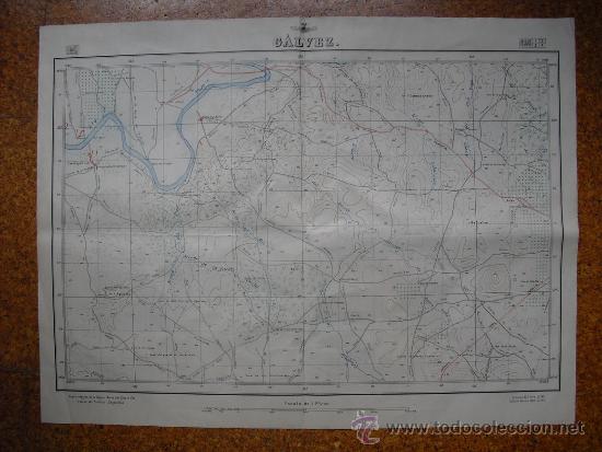 Militaria: GUERRA CIVIL MAPA DE GALVEZ 2 DEL EJERCITO DEL AIRE E 1:25.000 CON TODAS LAS DEFENSAS REPUBLICANAS