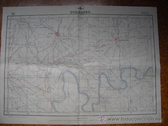 Military Antiques: GUERRA CIVIL MAPA DE TORRIJOS 4 DEL EJERCITO DEL AIRE E 1:25.000