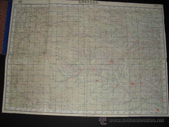 Militaria: GUERRA CIVIL MAPA DE LUCILLO EJERCITO REPUBLICANO 1:50000 COLOR