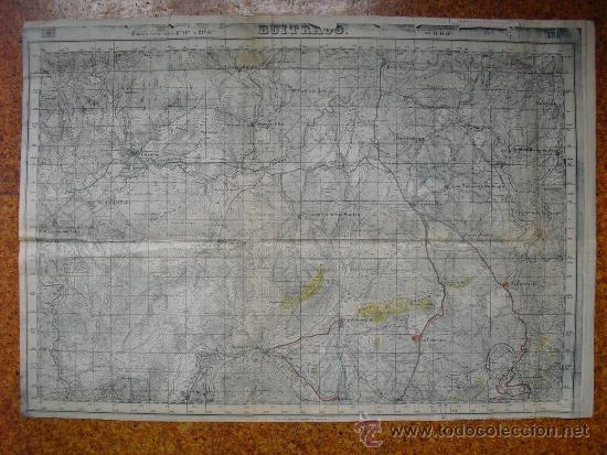 Militaria: GUERRA CIVIL MAPA DE BUITRAGO EJERCITO NACIONAL