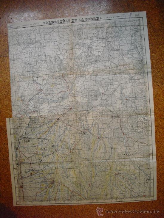 Militaria: GUERRA CIVIL MAPAS DE VALDEPE&Ntilde;AS DE LA SIERRA Y MARCHAMALO EJERCITO NACIONAL
