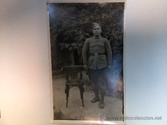 Military Antiques: 6.11 Tarjeta postal, foto real, militar espa&ntilde;a guerra civil, republica, nacional, soldado
