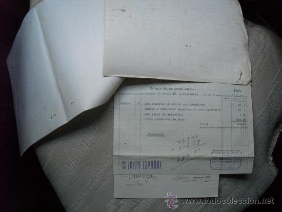 Militaria: SETIEMBRE DE 1936 RELACION PRESUPUESTO Y FACTURA DE REPARACION DEL COCHE ADLER 0-9880