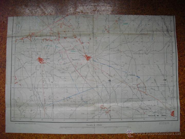 Militaria: FEBRERO 1939 GUERRA CIVIL MAPA SONSECA 1 1:25000 DE LA AVIACI&Oacute;N NACIONAL TRINCHERAS Y DEFENSAS
