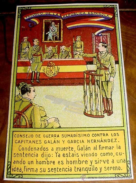 Military Antiques: ANTIGUO CROMO NUM. 6 DE LA COLECCION EPISODIOS DE LA PROCLAMACION DE LA REPUBLICA ESPA&Ntilde;OLA - 14 DE A