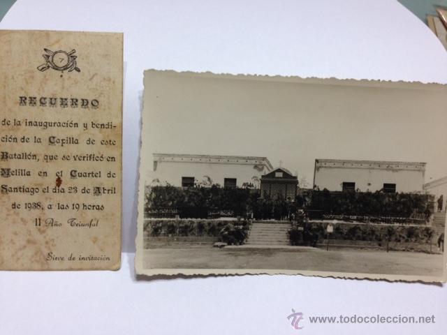 Militaria: Raro documento original gr&aacute;fico de Melilla en 1938. Ver descripci&oacute;n y fotos