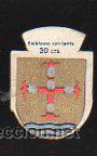 Militaria: EMBLEMA DE AUXILIO SOCIAL DE 30 CENTIMOS. SERIE C. N&ordm; 13. ALVAR GARCI - DIEZ DE RIVANDENEIRA