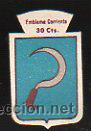 Militaria: EMBLEMA DE AUXILIO SOCIAL DE 30 CENTIMOS. FALSET. SERIE B N&ordm; 93