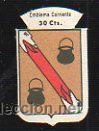 Militaria: EMBLEMA DE AUXILIO SOCIAL DE 30 CENTIMOS. CLEZA. SERIE B N&ordm; 206