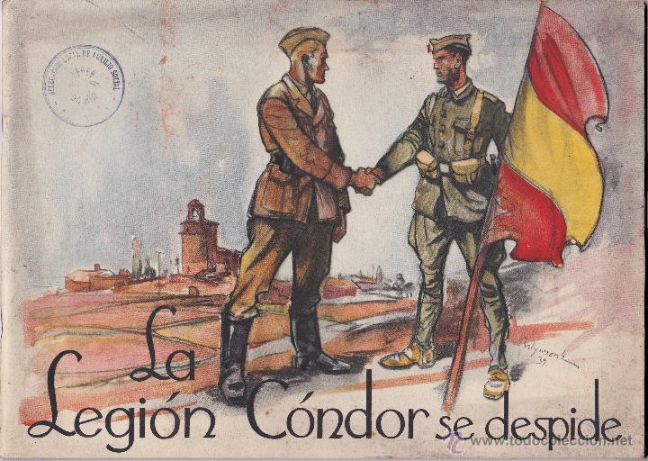 Militaria: *** IMPECABLE LIBRO DE LA LEGI&Oacute;N CONDOR SE DESPIDE 1939 CON TAMPON DE AUXILIO SOCIAL ***