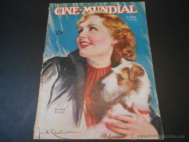 Militaria: REVISTA CINE MUNDIAL PUBLICADA DURANTE LA GUERRA CIVIL - DICIEMBRE 1936