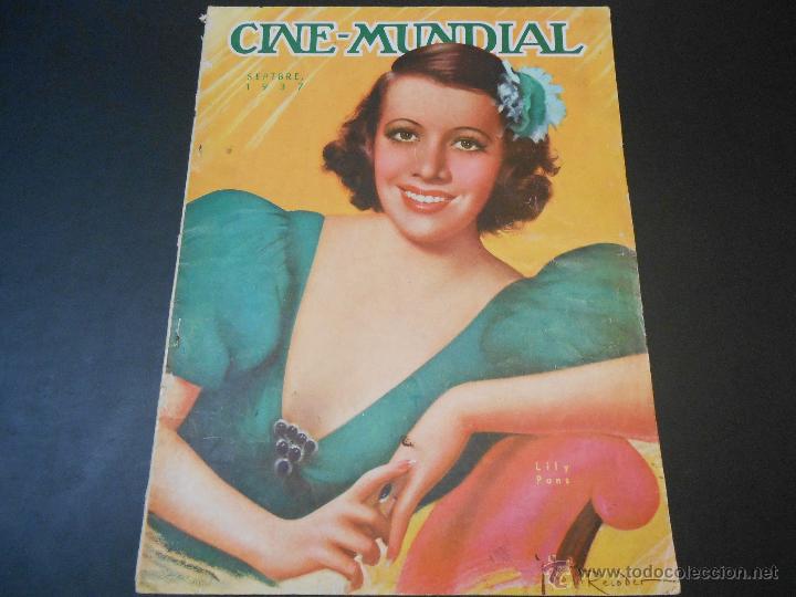 Militaria: REVISTA CINE MUNDIAL PUBLICADA DURANTE LA GUERRA CIVIL - SEPTIEMBRE 1937